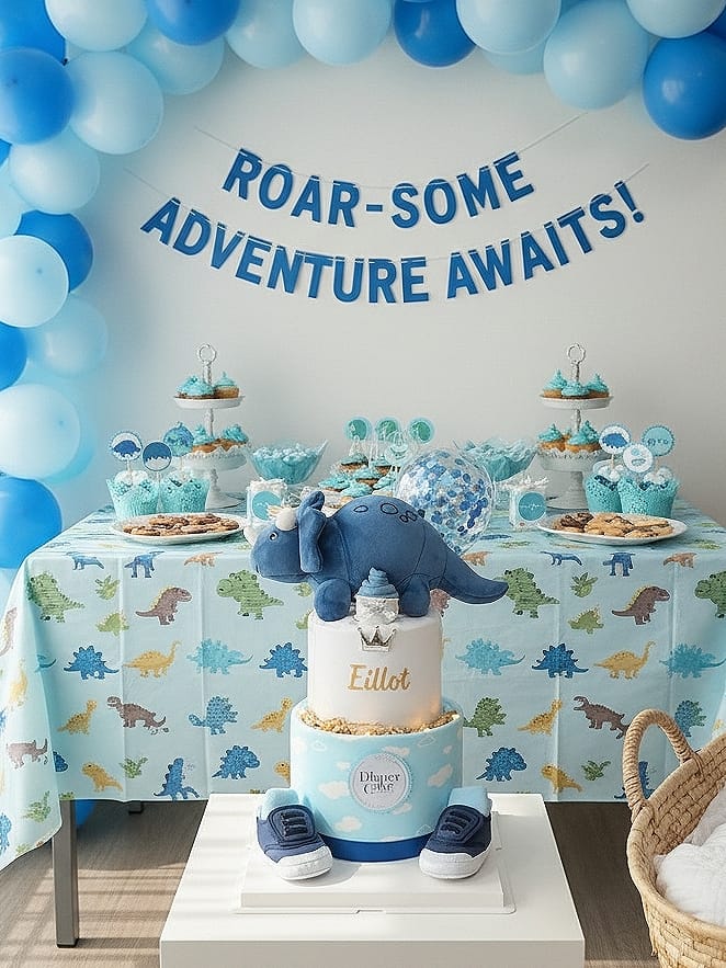 (NEW 2026) Personalised Little Trixie Dino Diaper Cake